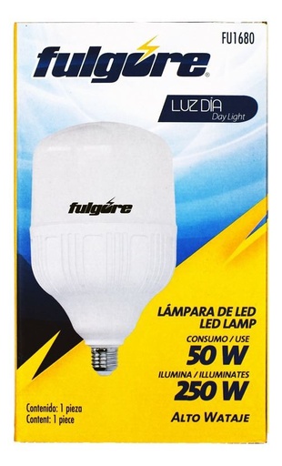 [FU1680] LAMPARA LED 50W ALTA POT. LUZ DIA E27 FULGORE