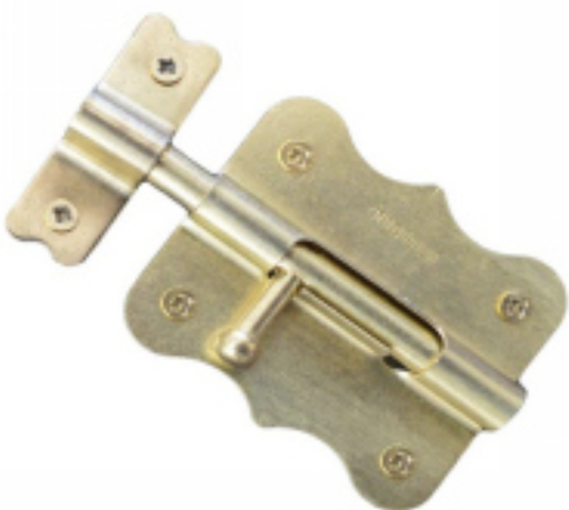 [A1425] PASADOR DORADO MARIPOSA P/VENTANA 75MM VICT