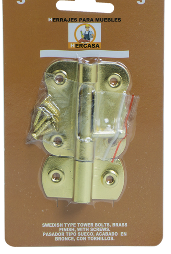 [A1525] PASADOR MSRIPOSA DORADO 2 BLISTER HERCASA