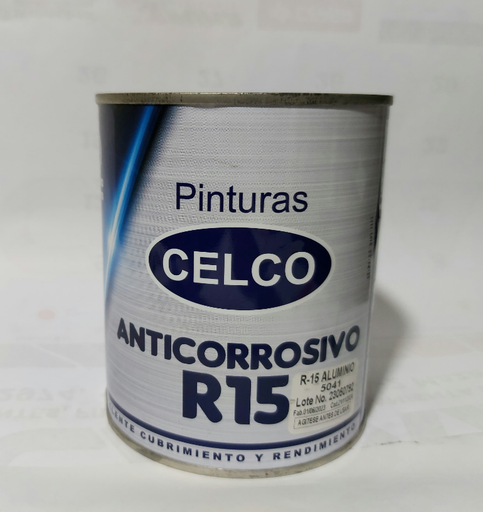 [5039-04] PINTURA ANTICORROSIVO R-15 AZUL (1/4)