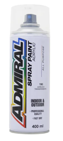 [A0190] PINTURA SPRAY ADMIRAL ACRILICO TRASNPARENTE