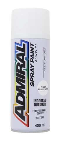 [A0040] PINTURA SPRAY ADMIRAL BLANCO BRILLANTE