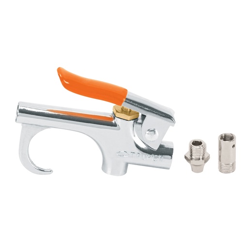 [19023] PISTOLA PARA SOPLETEAR CROMADA TRUPER