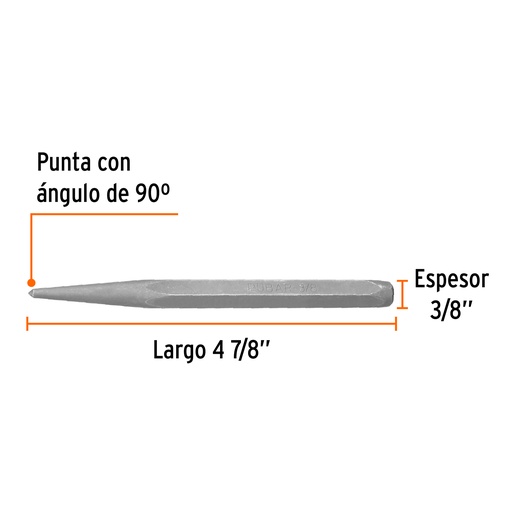 [12220] PUNZON PARA MARCAR 3/8 X 4-7/8