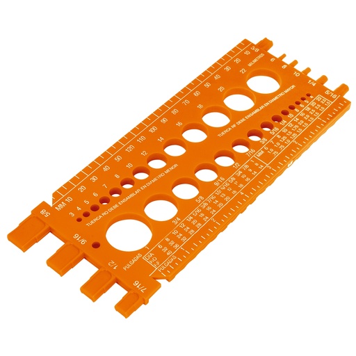 [10811] REGLA MEDIDORA TUERCAS Y TORNILLOS  TRUPER