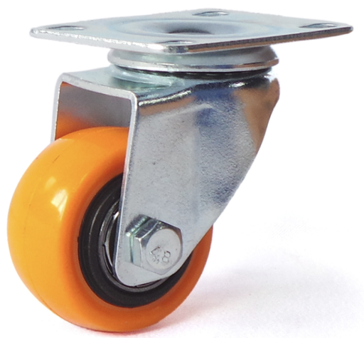 [RODC80] RODO GIRATORIO POLIURETANO NARANJA DE 2 PLG