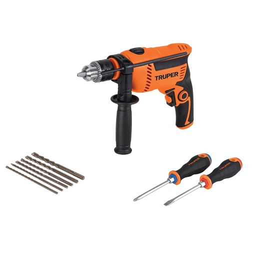 [100291] ROTOMARTILLO PREOFESIONAL 1/2 650W CON BROCA Y DESARMADORES TRUPER