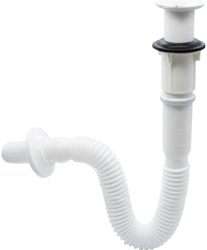 [FAM-9770] SIFON PARA LAVAMANO FLEXIBLE TIESO BLANCO FAMA MOD-9770