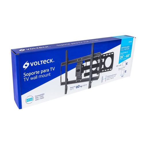 [46096] SOPORTE PARA TV ARTICULADO 26-65 PLG VOLTECH