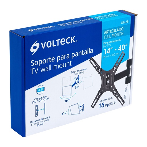 [48428] SOPORTE PARA TV VOLTECH DE 14 A 40