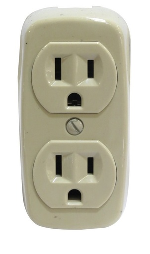 [78V] TOMA CORRIENTE DOBLE 15A SOBRE PONER EAGLE