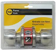 [0008982] CHAPA BOLA CON LLAVE TUBULAR YALE CHESTER ACERO INOXIDABLE