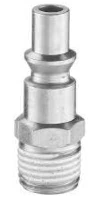 [27023] COPLE ACERO 1/4 NIPLE MACHO PRETUL