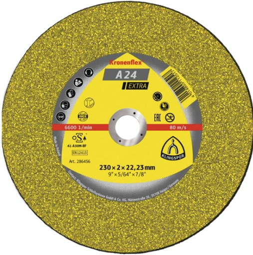 [231881] DISCO CORTE METAL NORMAL CENTRO UNDIDO A 24 EXTRA 4 1/2 KRONENFLEX