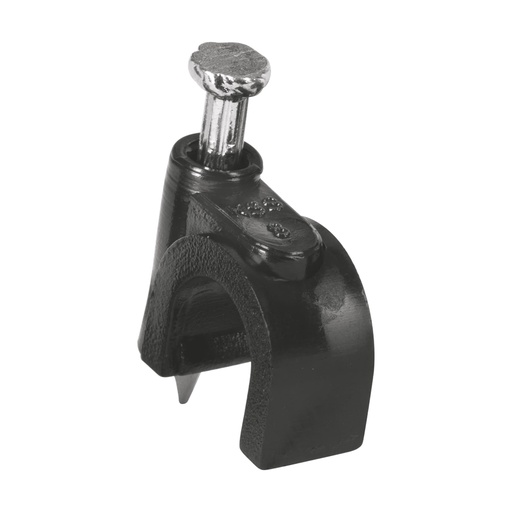 [48281] GRAPA CURVA PARA CABLE DE 8MM NEGRA VOLTECK
