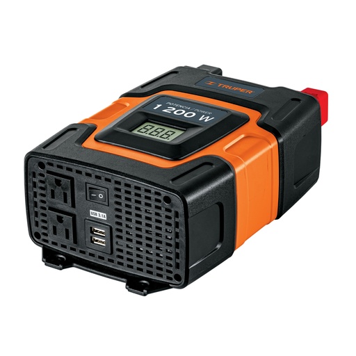 [10491] INVERSOR DE CORRIENTE 1,200W TRUPER