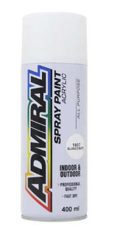 [A1007] PINTURA SPRAY ADMIRAL BLANCO MATE