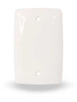 [2131] TAPA PLASTICA CIEGA RECTANGULAR BLANCO INDUMA
