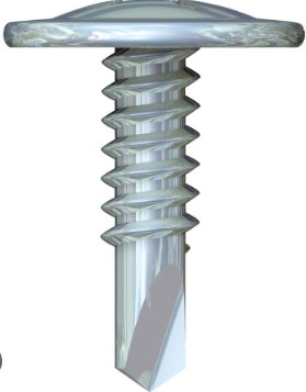 [44645] TORNILLO WAFER PUNTA BROCA FIERO 8 X 1/2