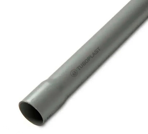 [4050] TUBO DUCTO PVC DE 1/2 GRIS