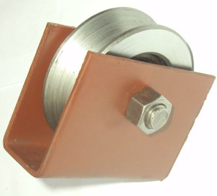 [A1221] RODO PARA PORTON CON BASE TIPO V 1 1/2