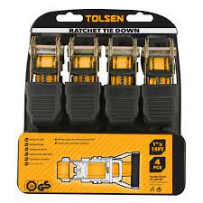 [62254] CINCHO DE SEGURIDAD PARA CARGA SET 4 PZS TOLSEN