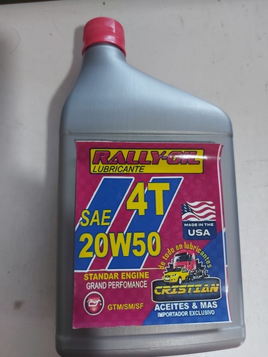 [125368CR] ACEITE 20W50 RALLY-OIL