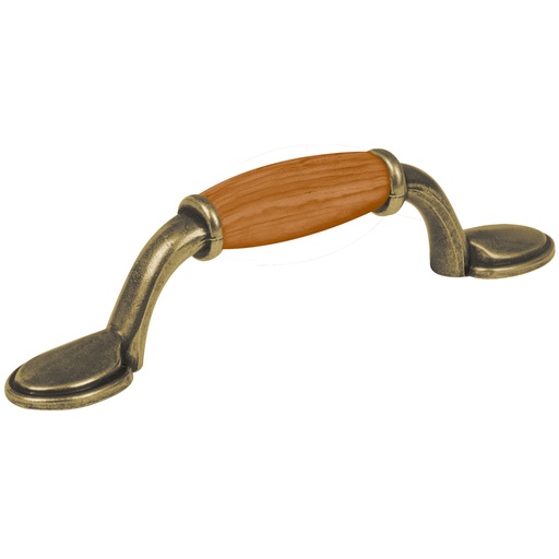 [43831] JALADORES PARA MUEBLE TIPO MADERA BRONCE ANTIGUO HERMEX