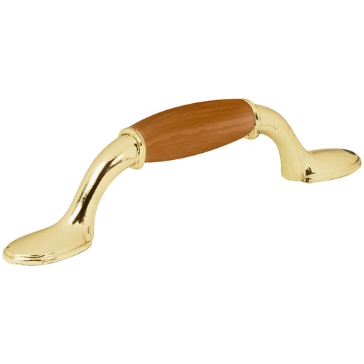 [81998Z/BP/WD] JALADORES PARA MUEBLE DORADO CON MADERA