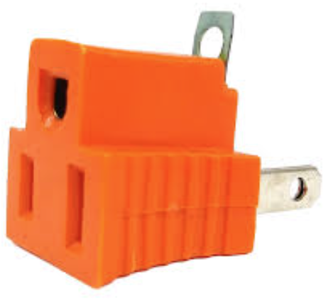 [FU0106] ADAPTADOR/REDUCIDOR DE 3P A 2P NARANJA FULGORE