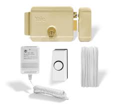 [10730] CHAPA YALE ELECTRICA KIT CON BOTON 60MM DERECHA