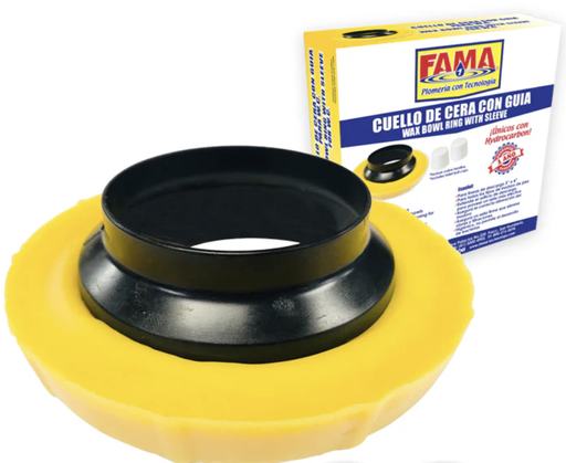 [FAM-2699] CUELLO DE CERA CON GUIA PARA BAÑO FAMA