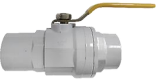 [X-21470] LLAVE DE PASO PVC DE BOLA PALANCA METAL KUVAL 3/4 PLG