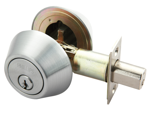 [D-C-6735] CHAPA CERROJO CILINDRO / MARIPOSA ACERO INOX DEXTER