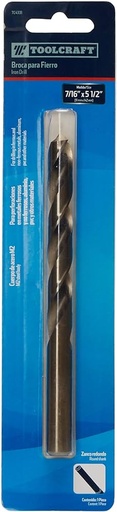 [TC4331] BROCA PARA METAL ALTO DESEMPEÑO TOOLCRAFT 7/16 BLISTER