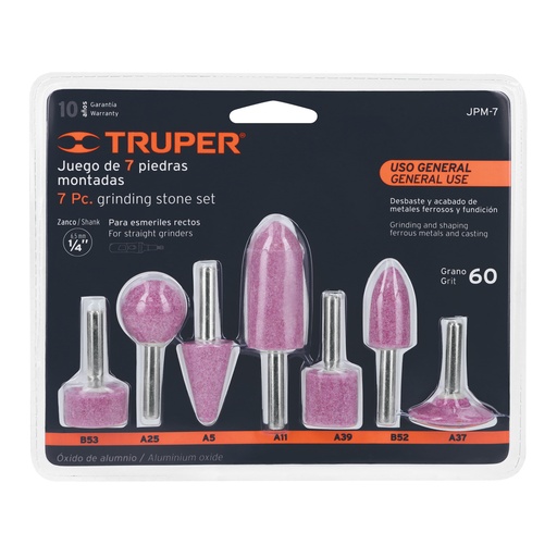 [12446] JUEGO DE PIEDRAS MONTADA 7 PZAS TRUPER