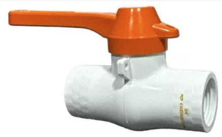 [00245741] LLAVE DE PASO PVC DE BOLA MARIPOSA KUVAL 3/4 ITALIANA PCP