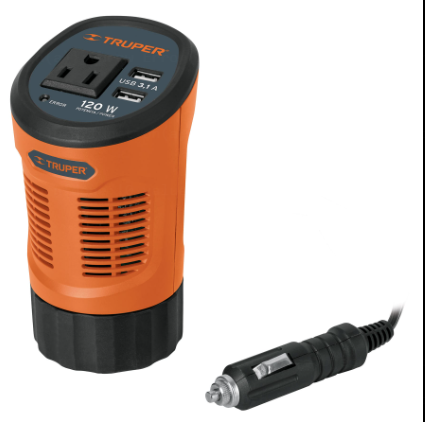 [15725] INVERSOR DE CORRIENTE 120W TRUPER