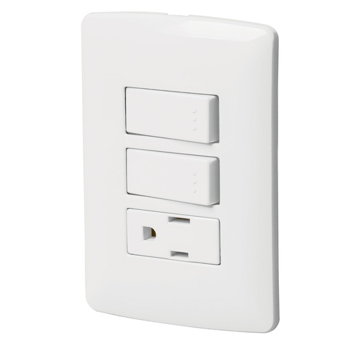 [46456] APAGADOR DOBLE MIXTO 15A 125V
