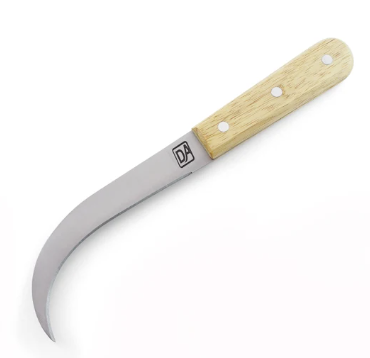 [10956] CUCHILLO C/MADERA DESMANADOR P/BANANO 5 PLG
