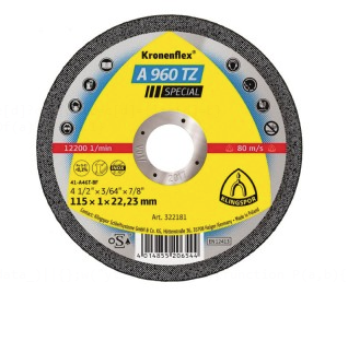 [322180] DISCO CORTE METAL FINO A 960 TZ 4 1/2 KRONENFLEX