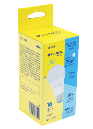 [28065] LAMPARA LEDLUZ DIA 14W E27 VOLTECK