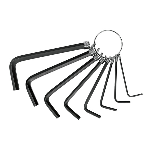 [6610] JUEGO DE LLAVES ALLEN MM T/LLAVERO 8 PZAS EXTOL